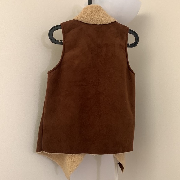 CHAPS women’s super soft teddy Sherpa lining Vest XS. - Picture 2 of 9
